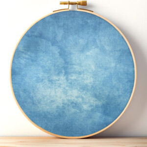 Denim Blue Printed Aida Fabric