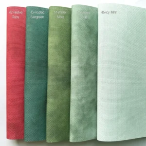 Winter Colored Cross Stitch Fabric