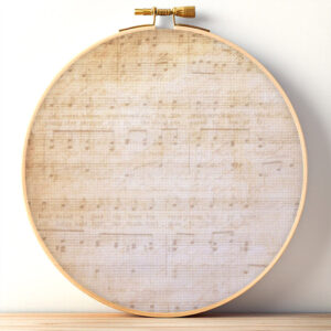 Vintage Sheet Music Aida Cloth
