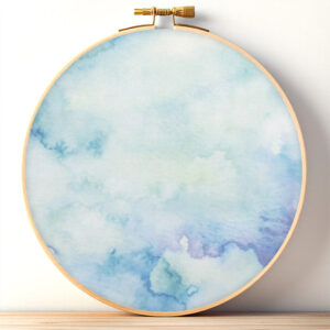 Sea Blue Colored Aida