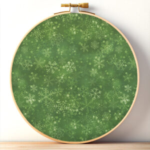 Christmas Green Aida Cloth