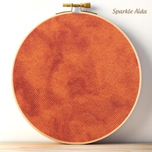 Orange Opal Aida Cloth