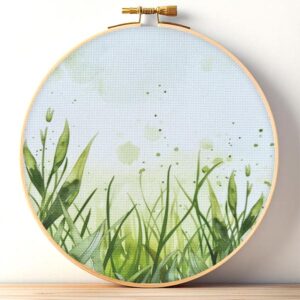 Grass Meadow Printed Aida Cloth