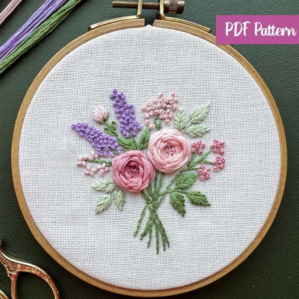 Pink Purple Blooms Pattern