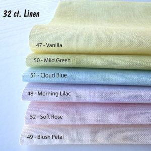 Pastel Spring 32 Ct Linen