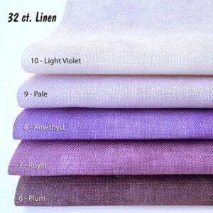 Purple Shades 32 Count Linen